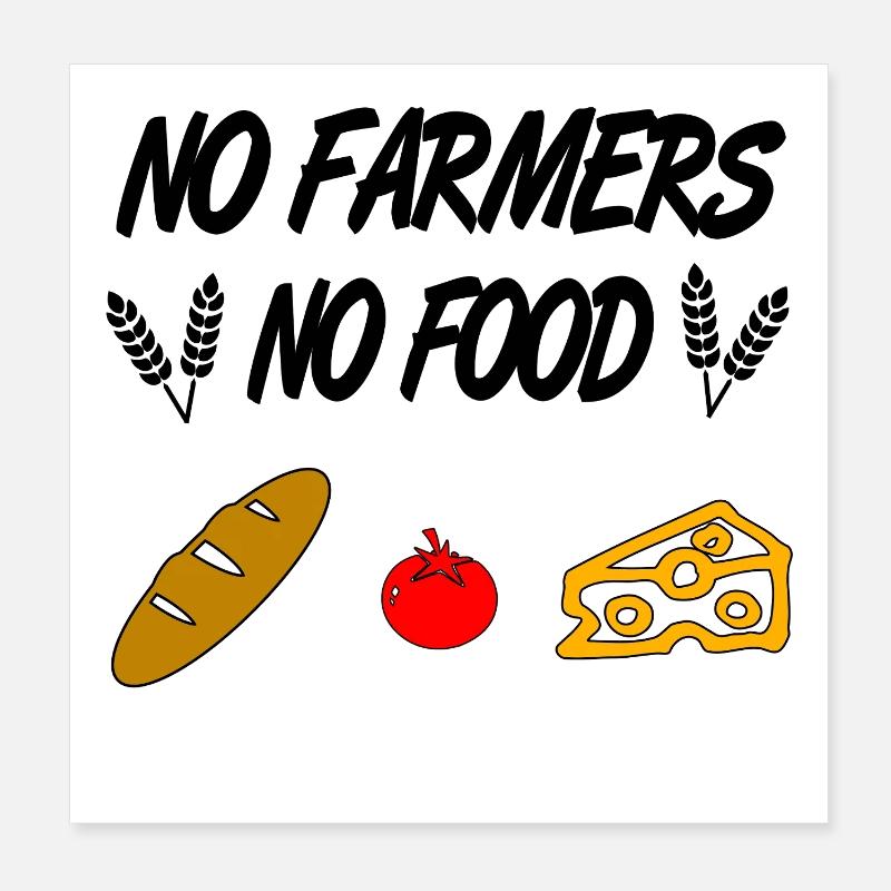 farmer Poster 8" x 8" (20x20 cm)