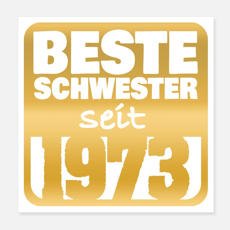 Bébé 1973 Poster 20 x 20 cm