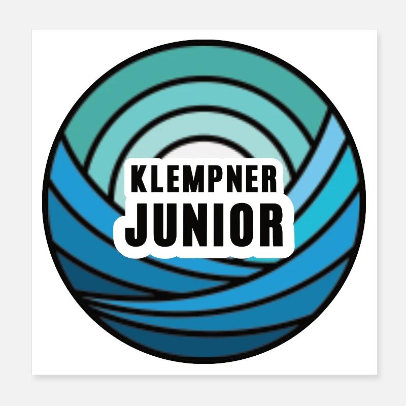 Plumber Junior Child Plumber's Son Offspring Trainee Poster 8" x 8" (20x20 cm)