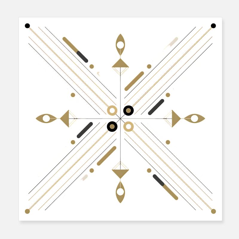 Abstract Geometric Poster 8" x 8" (20x20 cm)