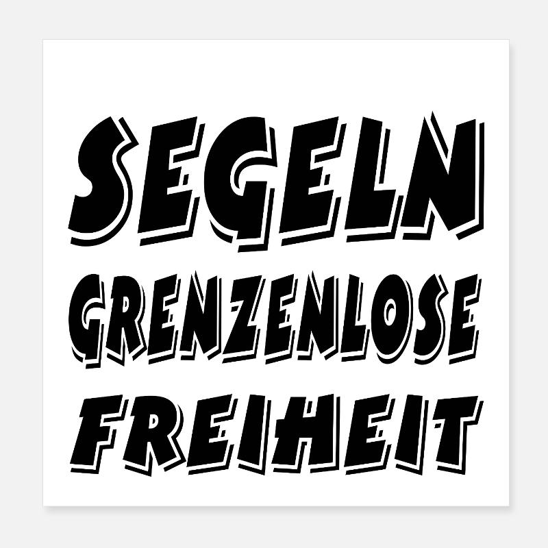 Segeln Poster 20x20 cm