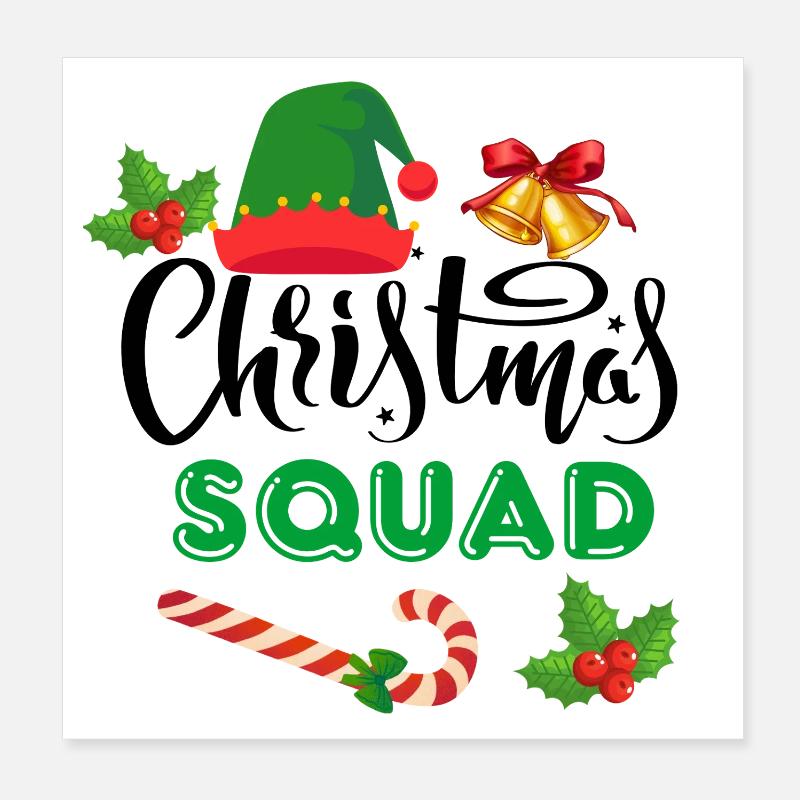 Équipe de Noël, Épouser Noël Poster 20 x 20 cm
