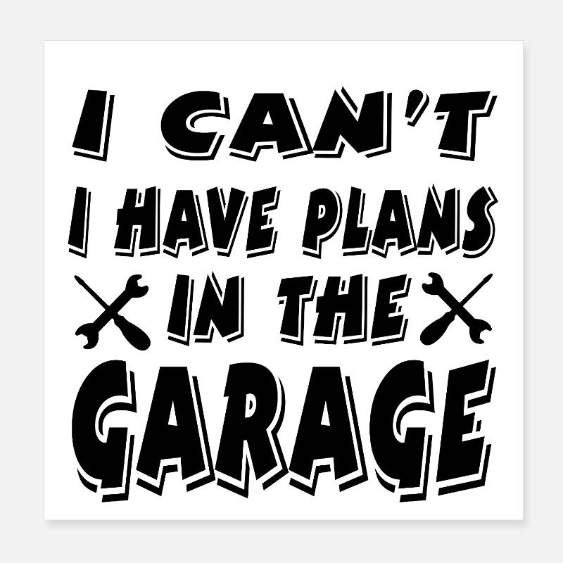 Garage Poster 20 x 20 cm