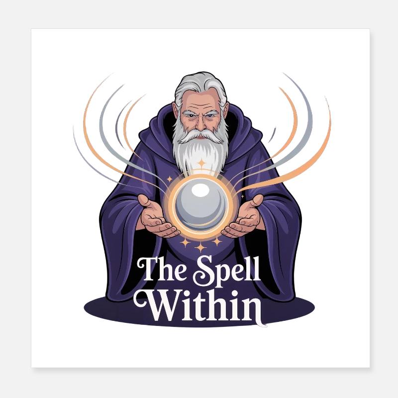 Magician Wizard Poster 8" x 8" (20x20 cm)