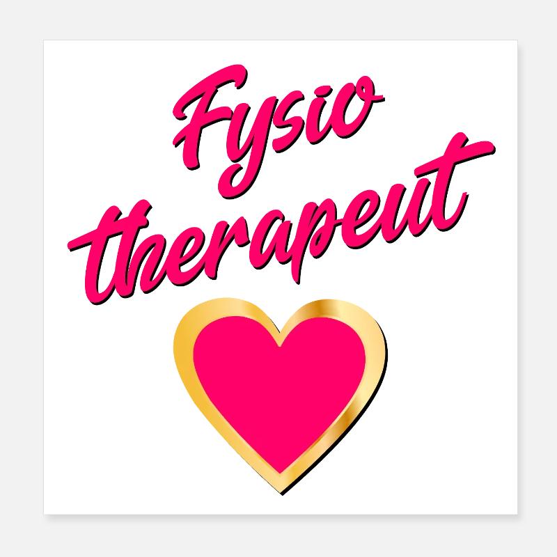Physiotherapist Poster 8" x 8" (20x20 cm)