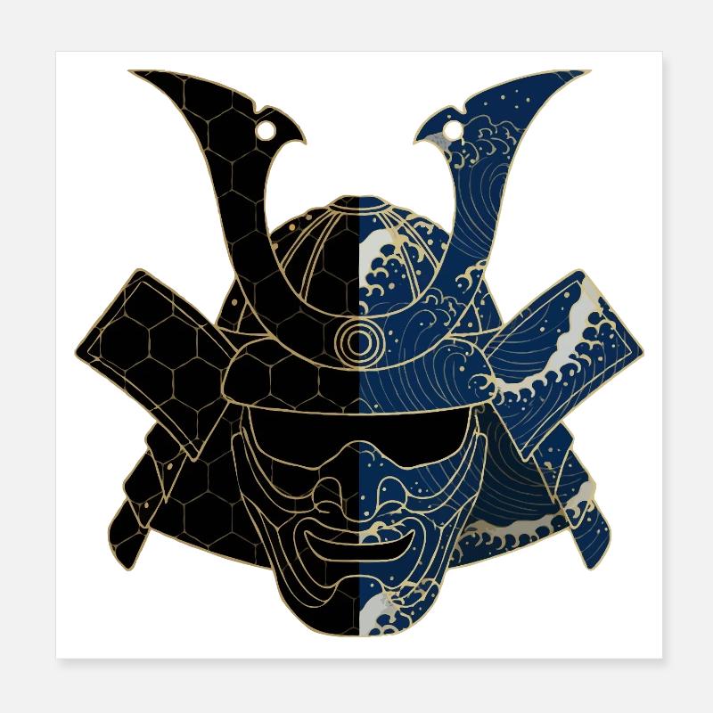 Shamurai helmet Poster 8" x 8" (20x20 cm)