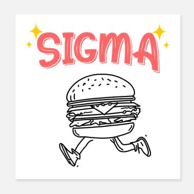 Sigma Burger Sprint Poster 20x20 cm