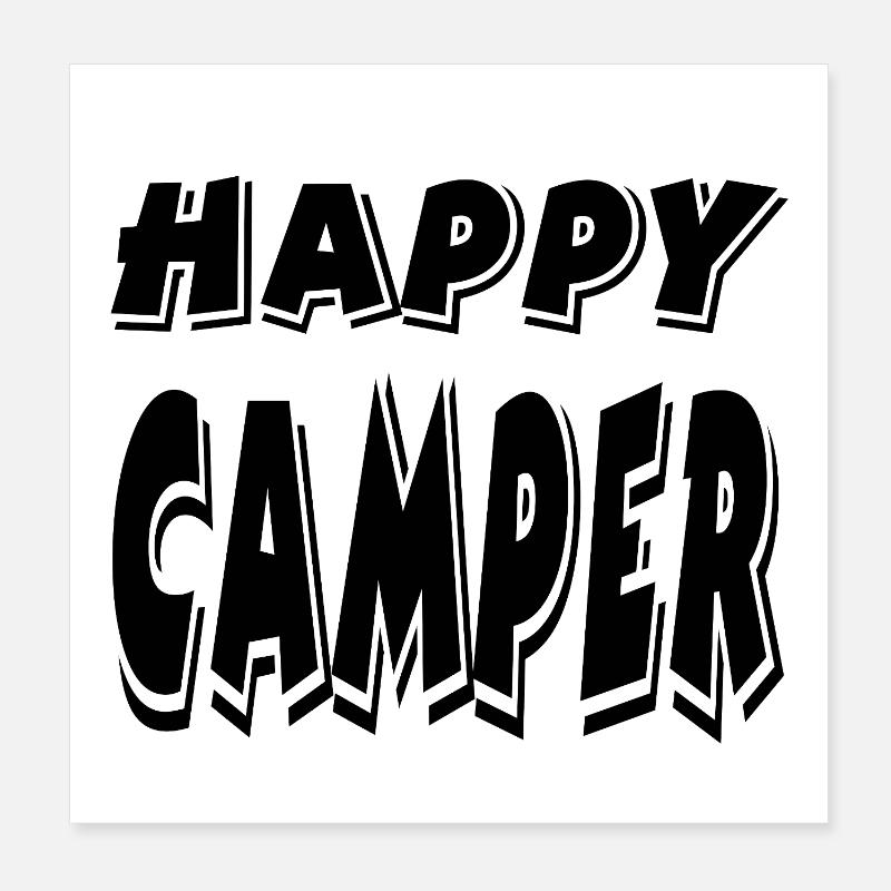 Camper Poster 20x20 cm