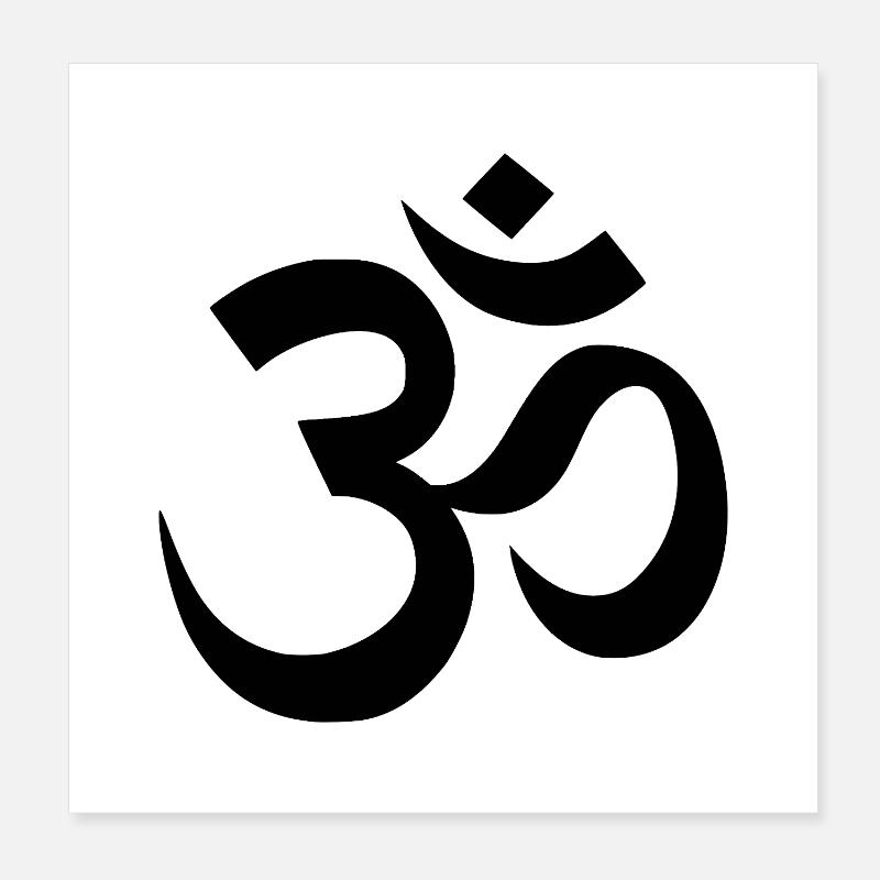 Om-Symbol Poster 20x20 cm