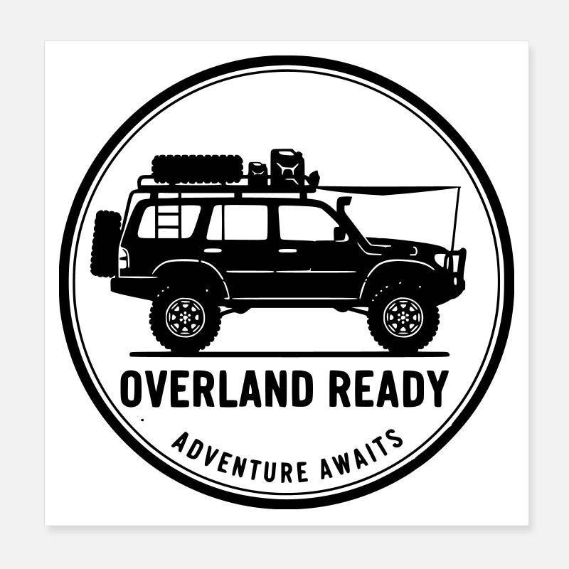 Overland Poster 20x20 cm