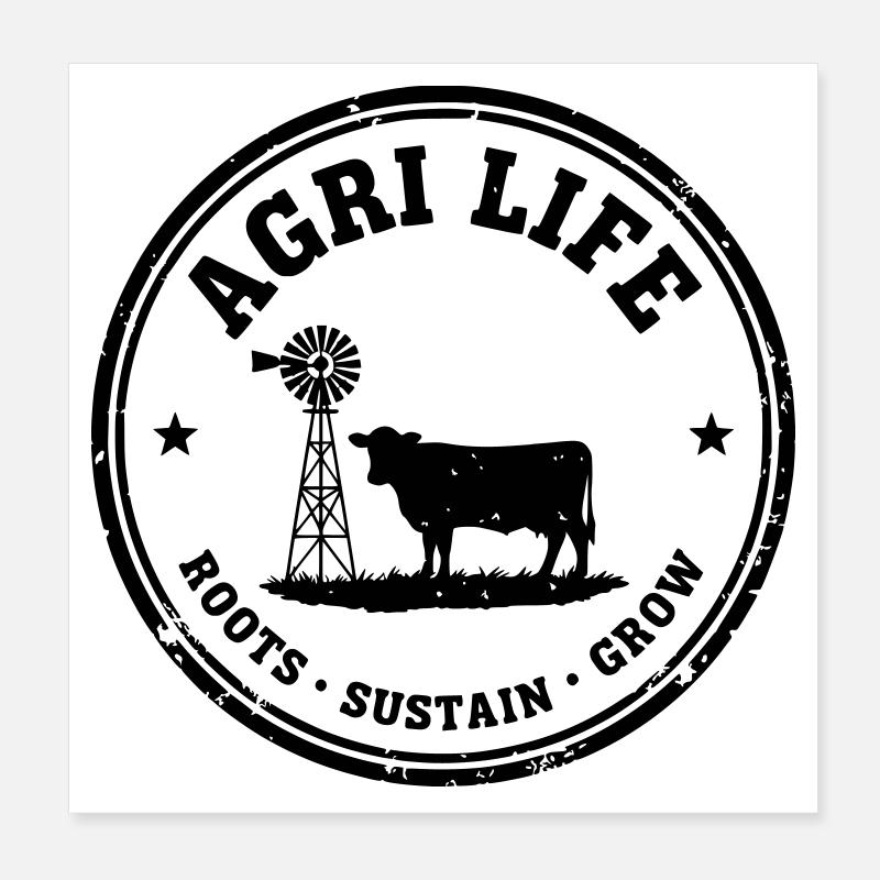L’Agrivie Poster 20 x 20 cm
