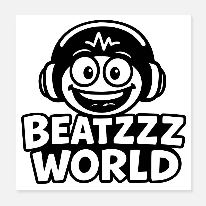 Monde Beatzzz Poster 20 x 20 cm
