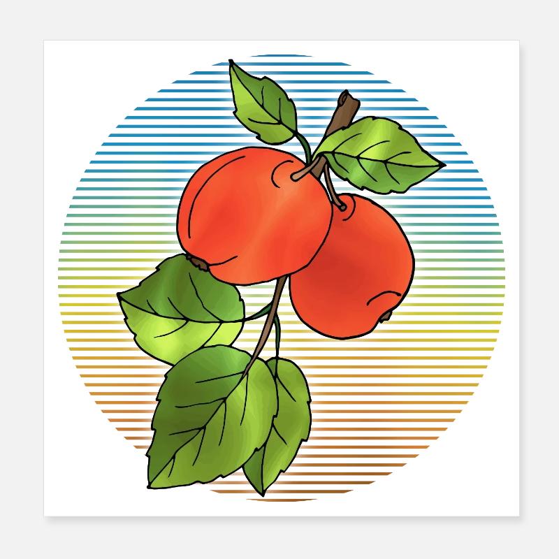 Pommes Poster 20 x 20 cm