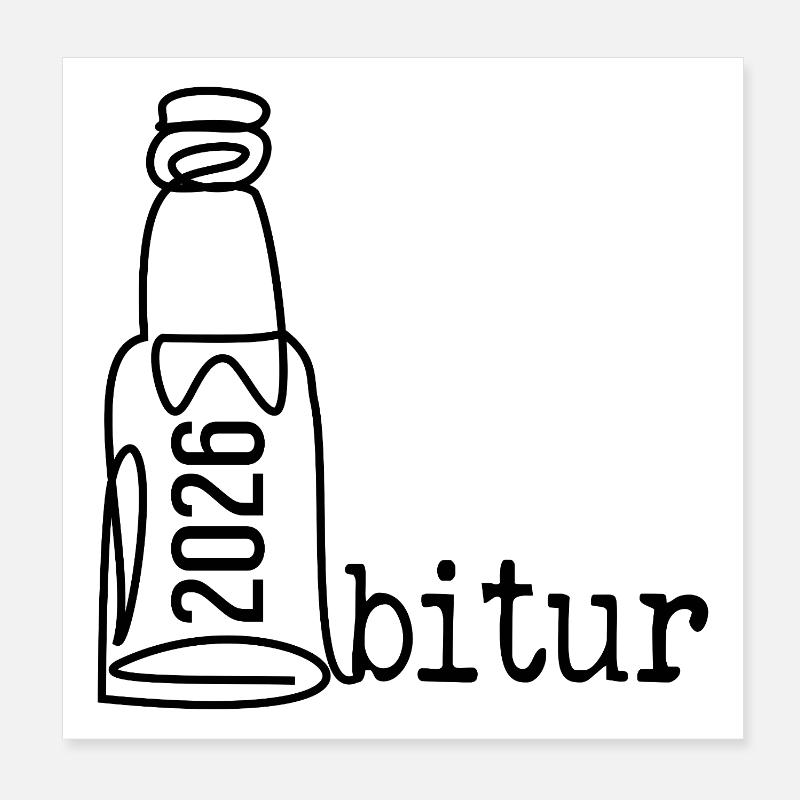 SOIRÉE ABI 2026 ABITUR Poster 20 x 20 cm