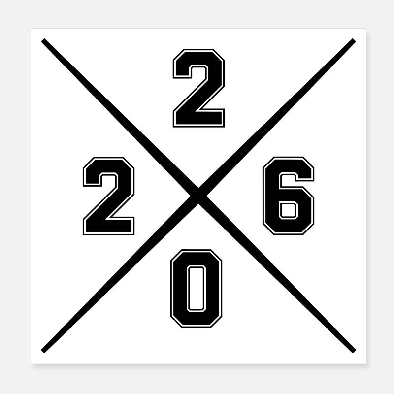 2026 Poster 20x20 cm