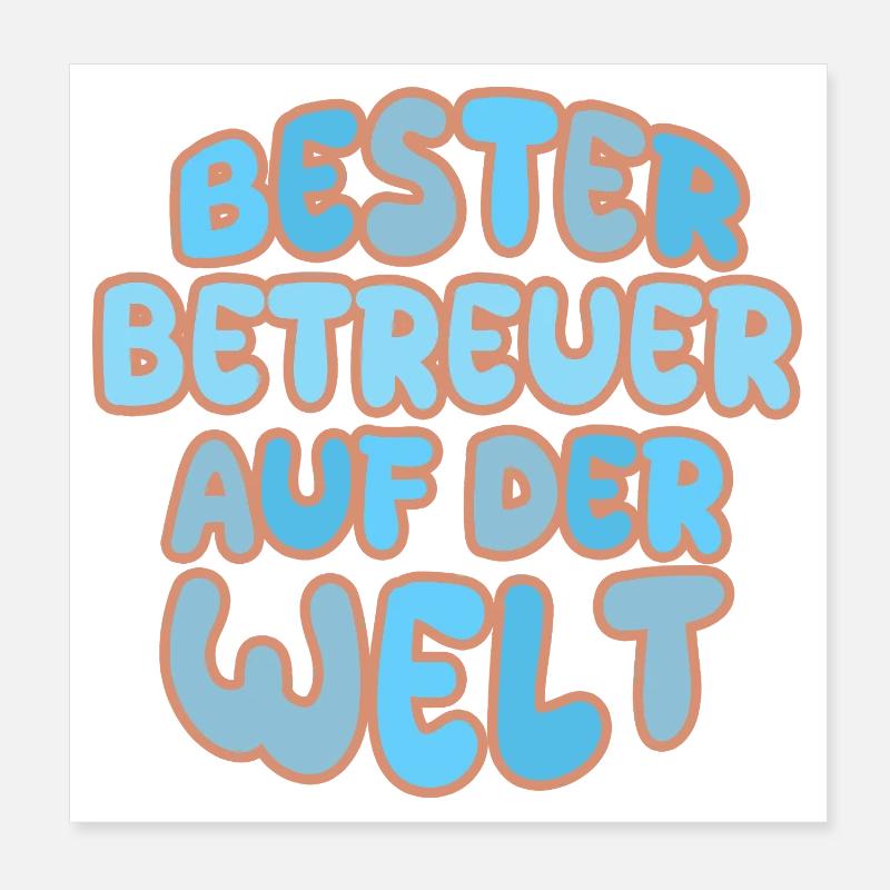 Cadeau pour aidant Poster 20 x 20 cm