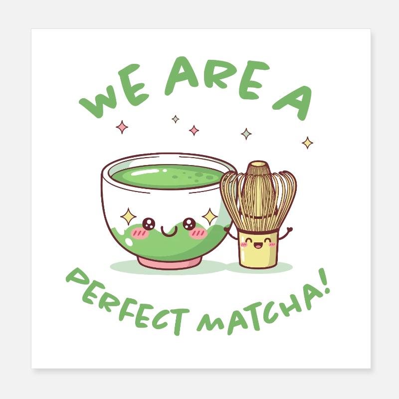 Perfect matcha moment Poster 8" x 8" (20x20 cm)