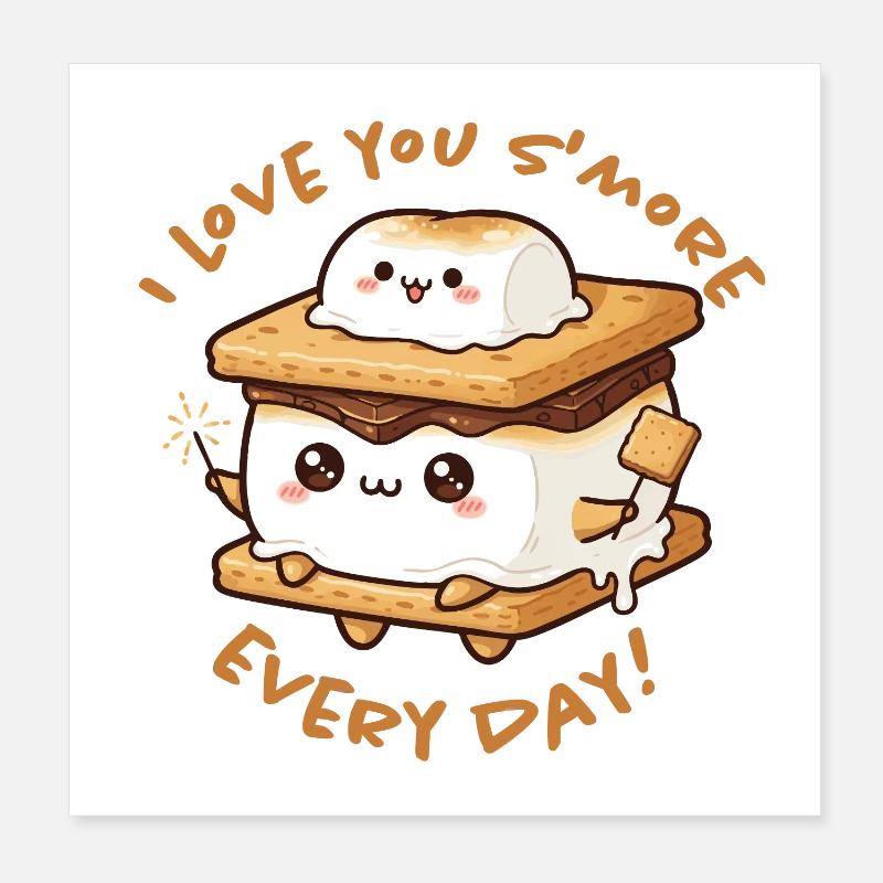 S'more Liebe Jeden Tag Poster 20x20 cm