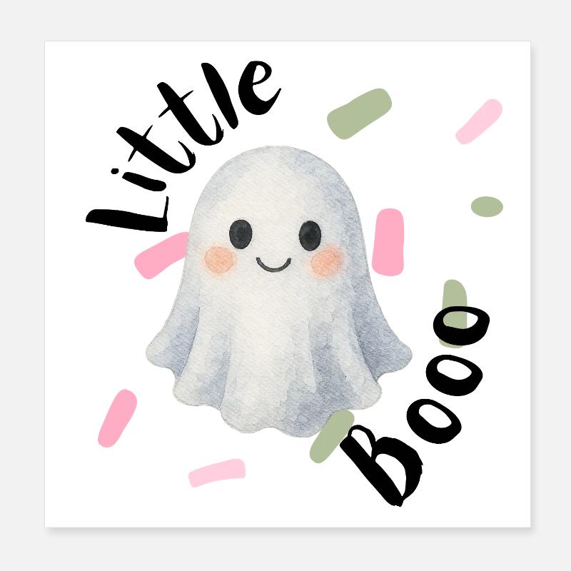Geist Ghost Halloween Geschenk Geschenkidee Poster 20x20 cm