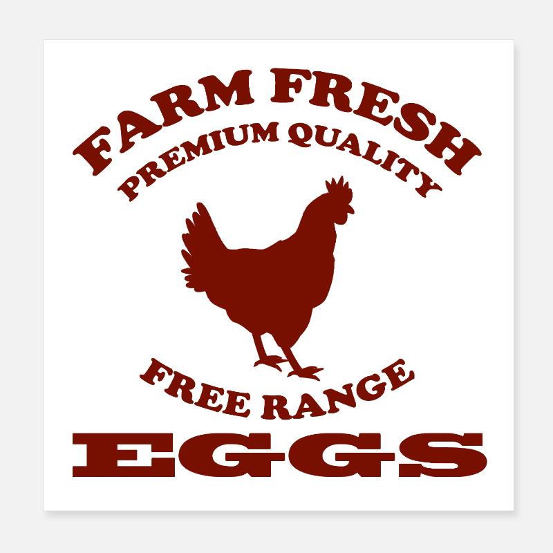 EGGS Poster 20x20 cm