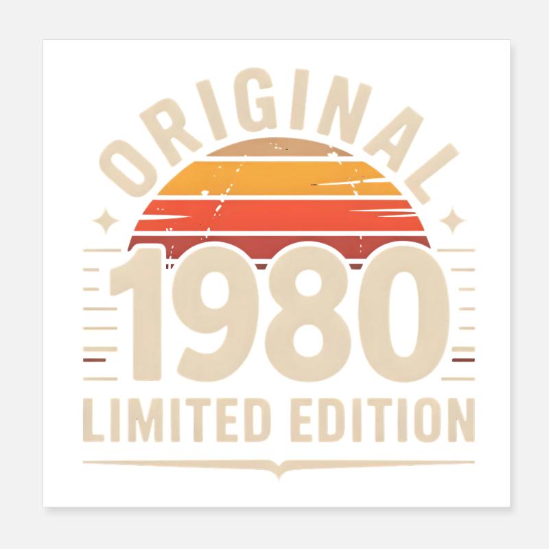 Original 1990 Limited Edition Poster 20x20 cm