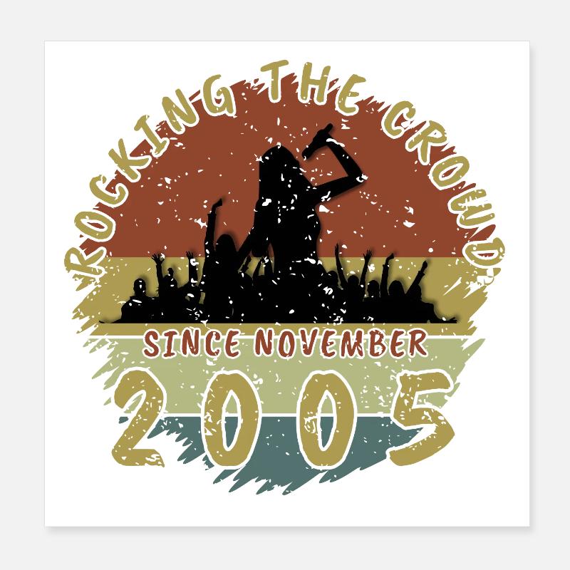20th Birthday Rocking the crowd SNG 11/2005 Poster 8" x 8" (20x20 cm)