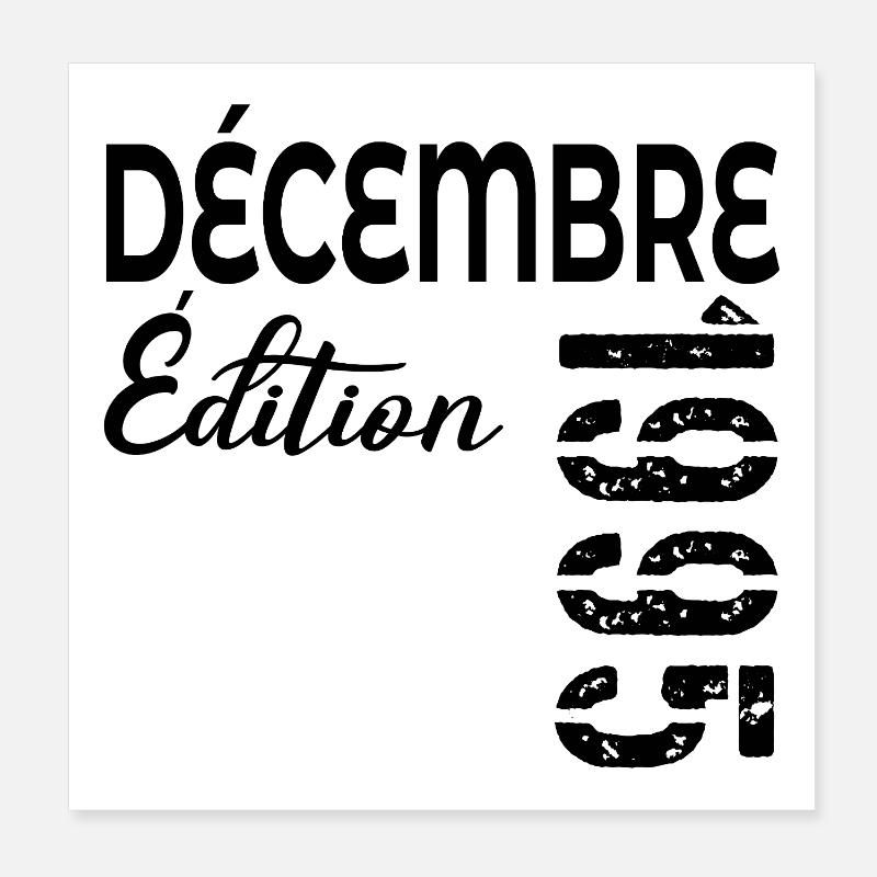 Joyeaux Anniversaire Dezember 1995 Poster 20x20 cm