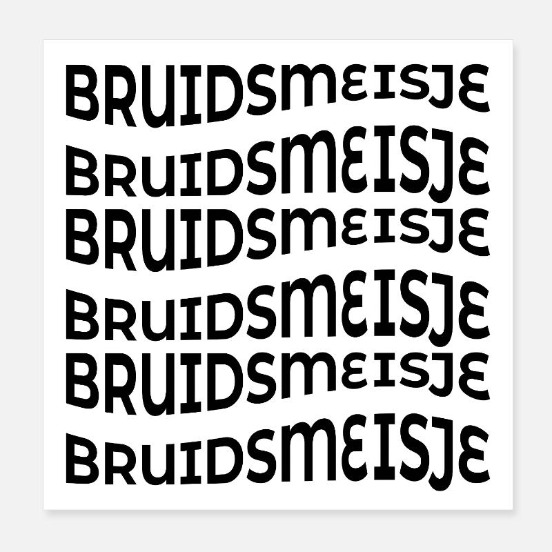 BRAUTJUNGFER Poster 20x20 cm
