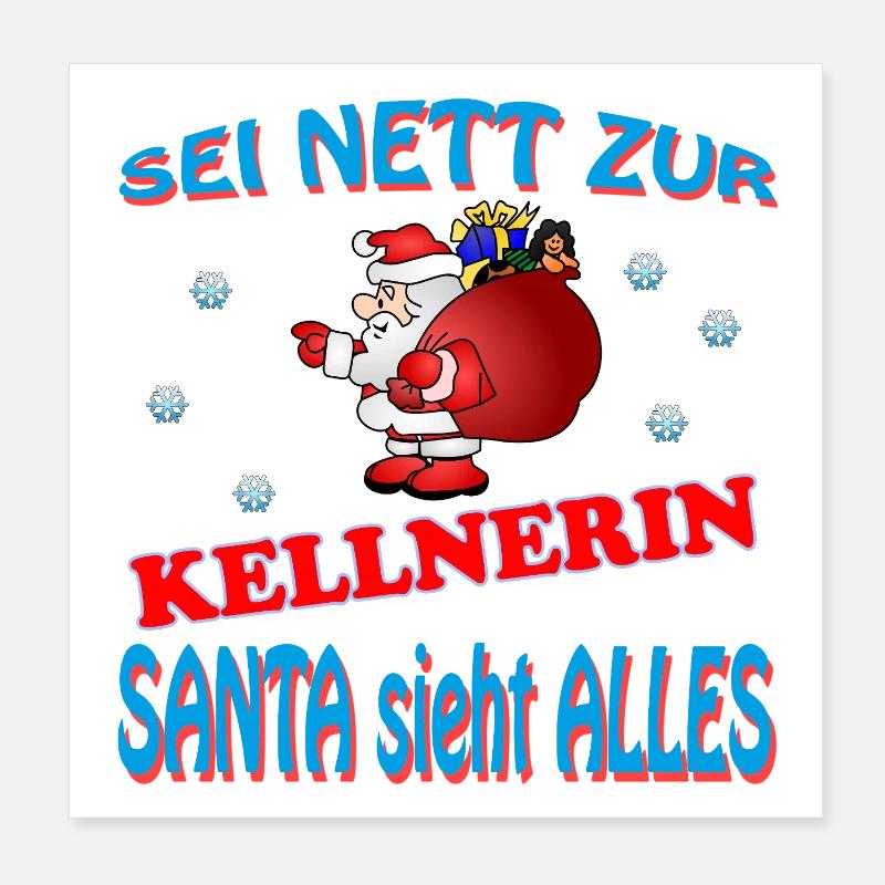 SANTA KELLNERIN Poster 20x20 cm