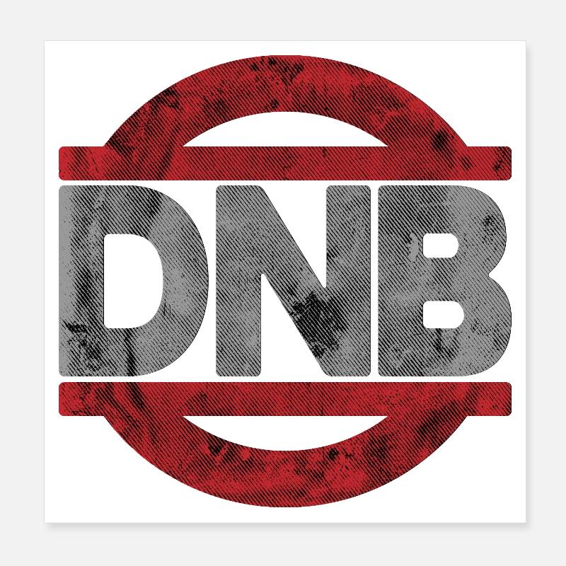DNB Ne pliez pas le grunge Poster 20 x 20 cm