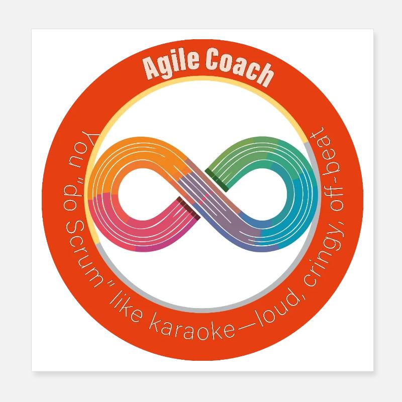 Faire Scrum Poster 20 x 20 cm