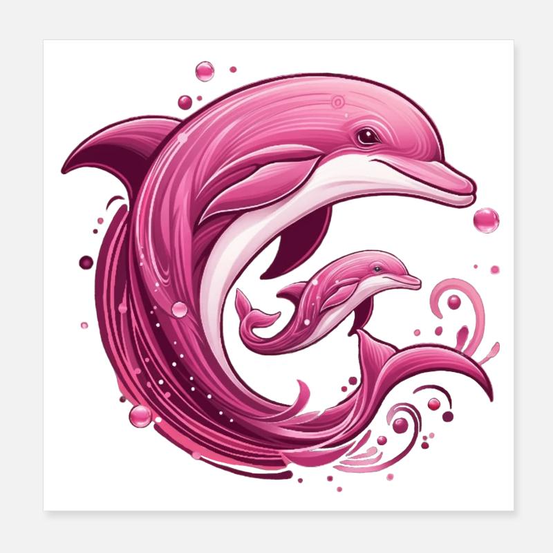 Delphine Poster 20x20 cm