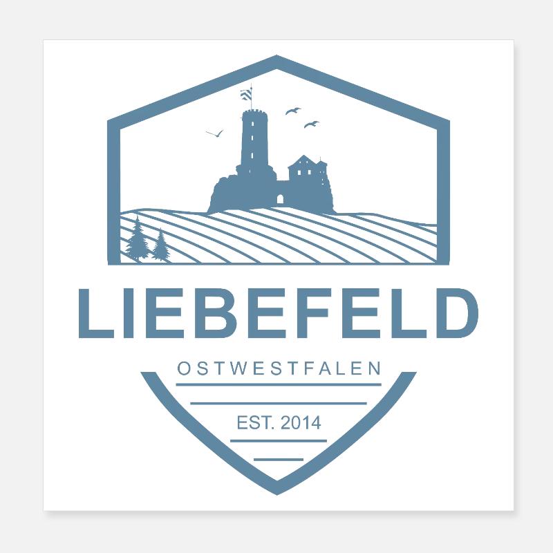 Liebefeld ❤ Burgwappen Poster 20x20 cm