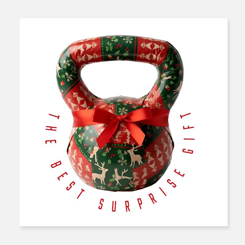 Kettlebell -- The Best Suprise Gift Poster 8" x 8" (20x20 cm)