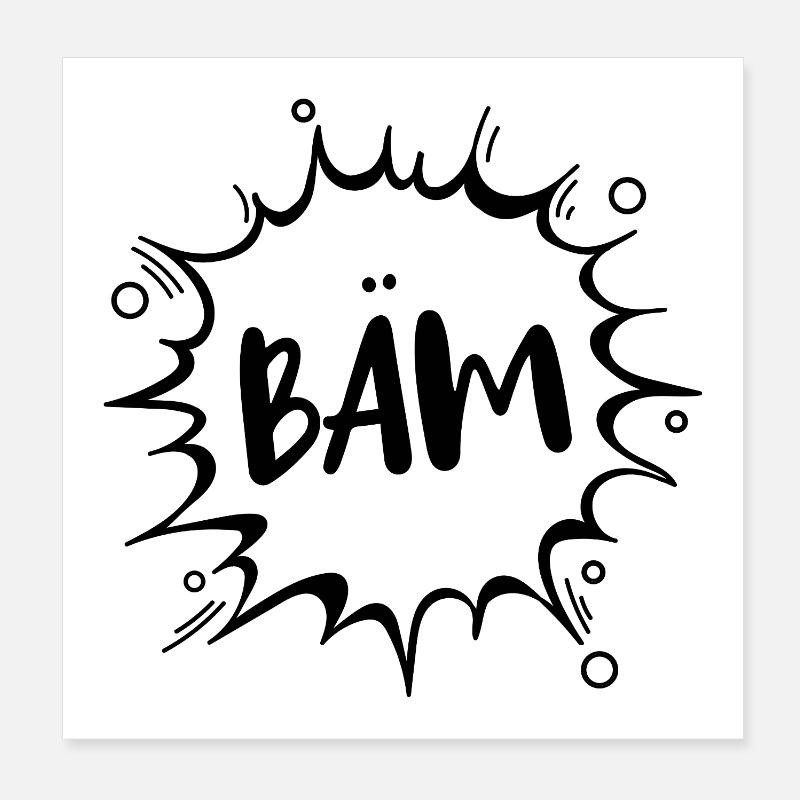 « BAM » Poster 20 x 20 cm