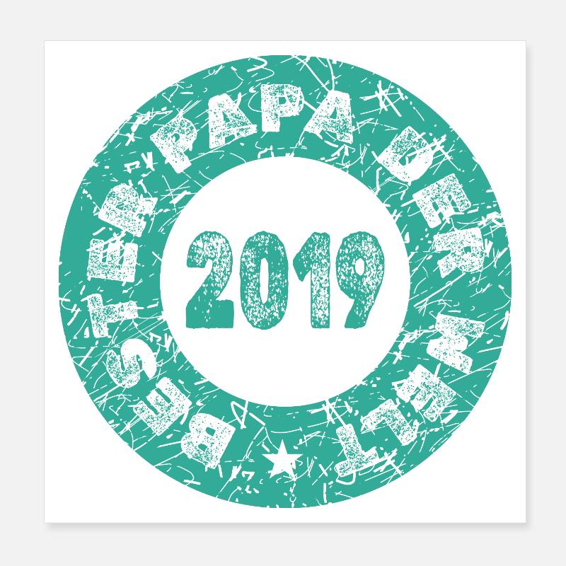 Charrette à bras 2019 Poster 20 x 20 cm