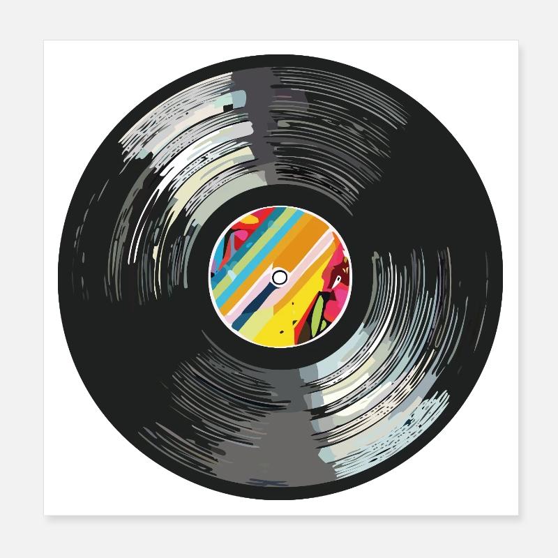 Vinyl_6 Poster 20 x 20 cm