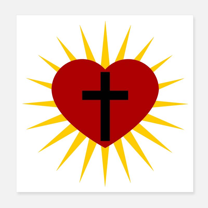 Cross Poster 8" x 8" (20x20 cm)