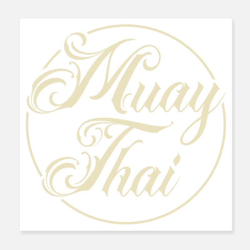 Muay thaï Poster 20 x 20 cm