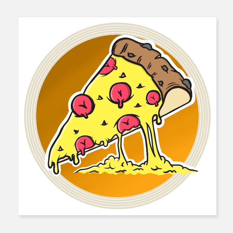 Pizza Poster 20 x 20 cm