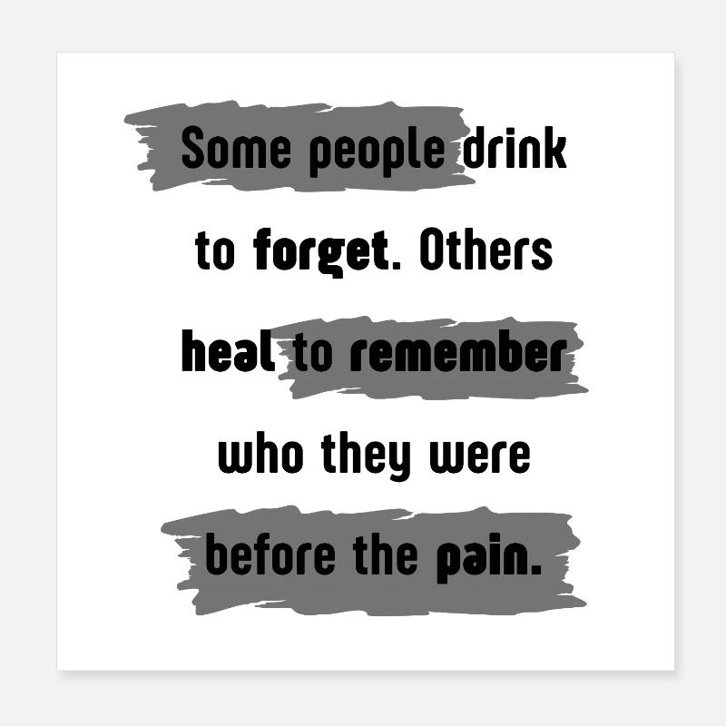 Heal To Remember design Poster 8" x 8" (20x20 cm)