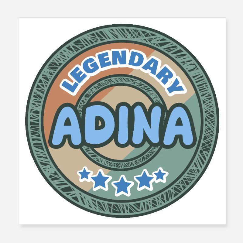 Gift idea Adina Poster 8" x 8" (20x20 cm)