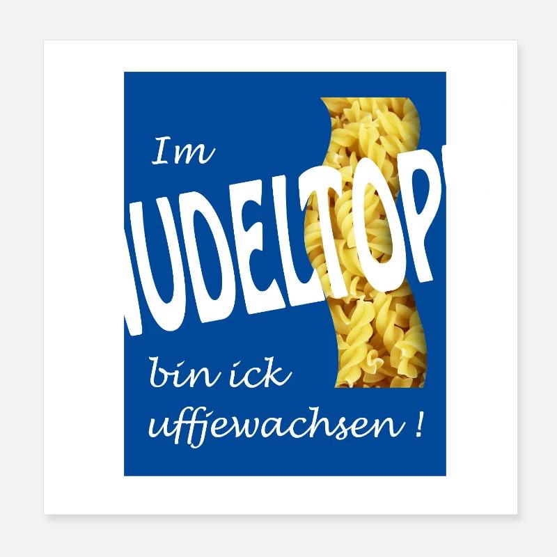 ROBINET DE NOUILLES Poster 20 x 20 cm