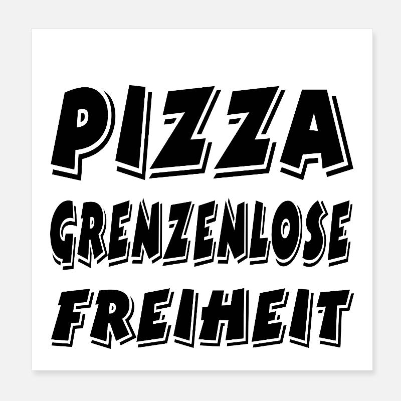 Pizza Poster 20 x 20 cm