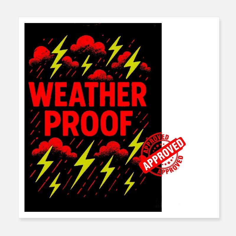 Conception graphique résistante aux intempéries Poster 20 x 20 cm