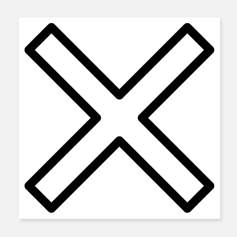 cross Poster 8" x 8" (20x20 cm)