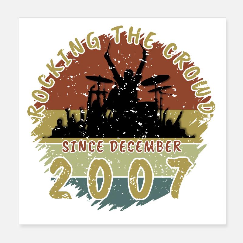 18th Birthday Rocking the crowd DRM 12/2007 Poster 8" x 8" (20x20 cm)