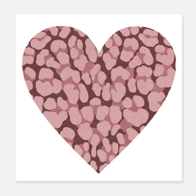 Leo Print Fall Vibes Poster 8" x 8" (20x20 cm)