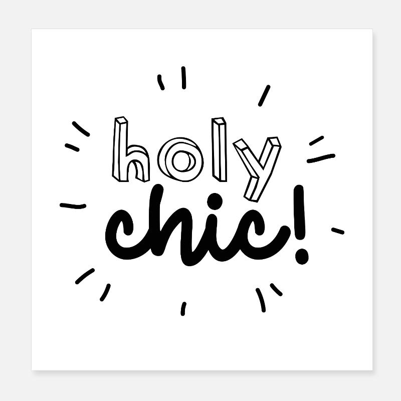 « Sacré chic » Poster 20 x 20 cm