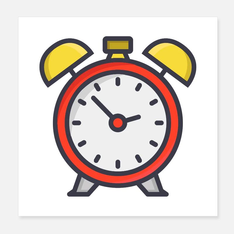Réveille-matin Poster 20 x 20 cm